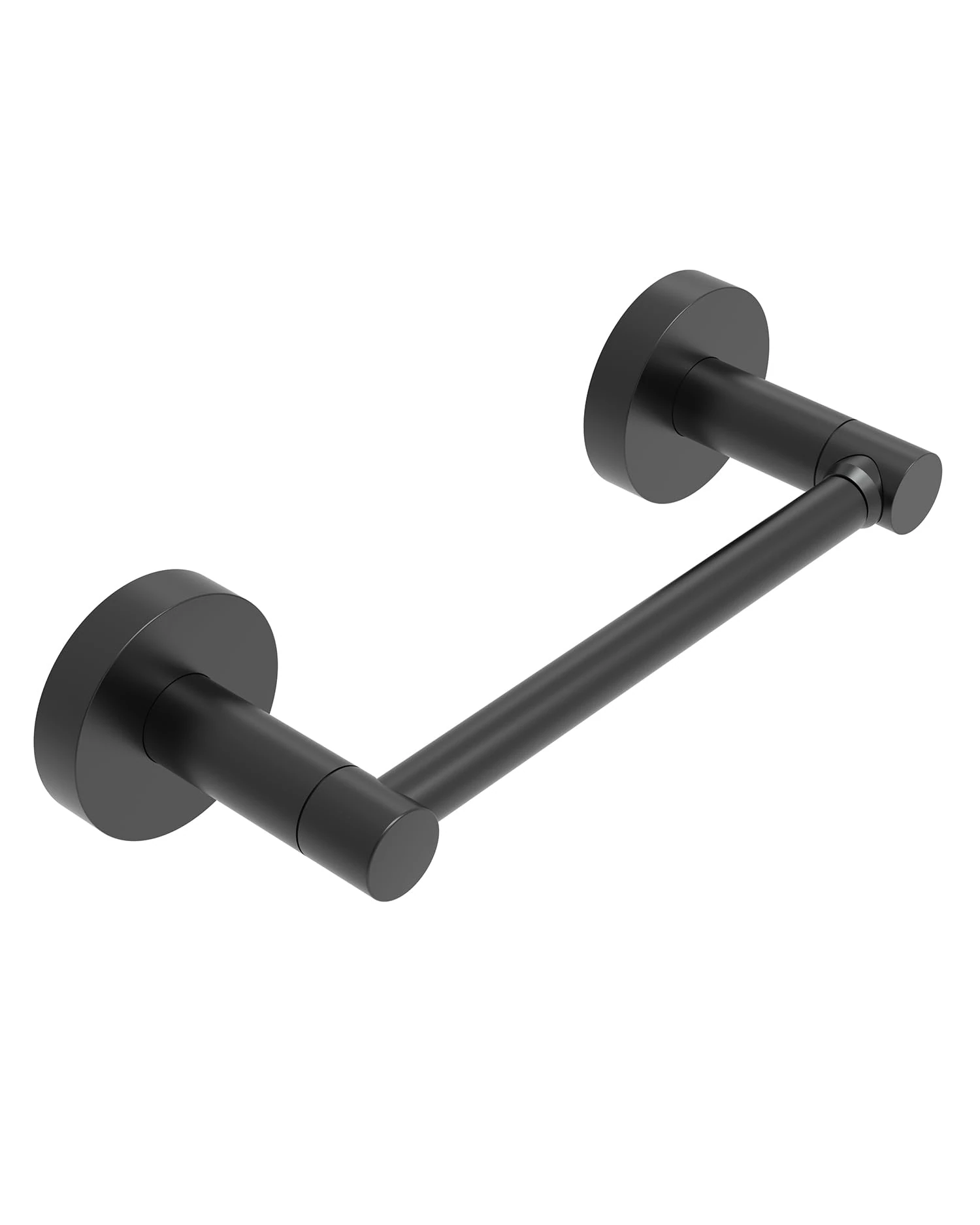 WZRUA Black Toilet Roll Holder Wall Mounted, SUS304 Stainless Steel Toilet Paper Holder, Double Post Pivoting Toilet Roll Holder for Toilet, WC, Bathroom