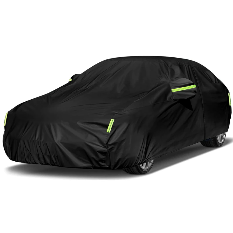 Sailnovo Hatchback Car Cover Waterproof All Weather for Audi A3, Outdoor Full Cover Rain Sun UV Protection with Zipper Cotton, Universal Fit for Hatchback (Up to 177 inches)