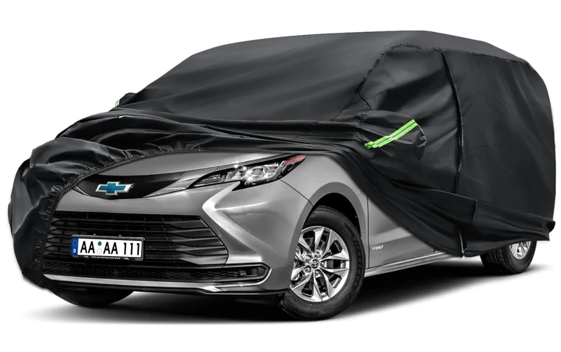 Sailnovo Heavy Duty Station Wagon Car Cover Universal Fit 178-190" inch Waterproof All Weather Protection Zipper Access for BMW 3 Series Touring, Audi A4 Outdoor Snow Sun UV Shield