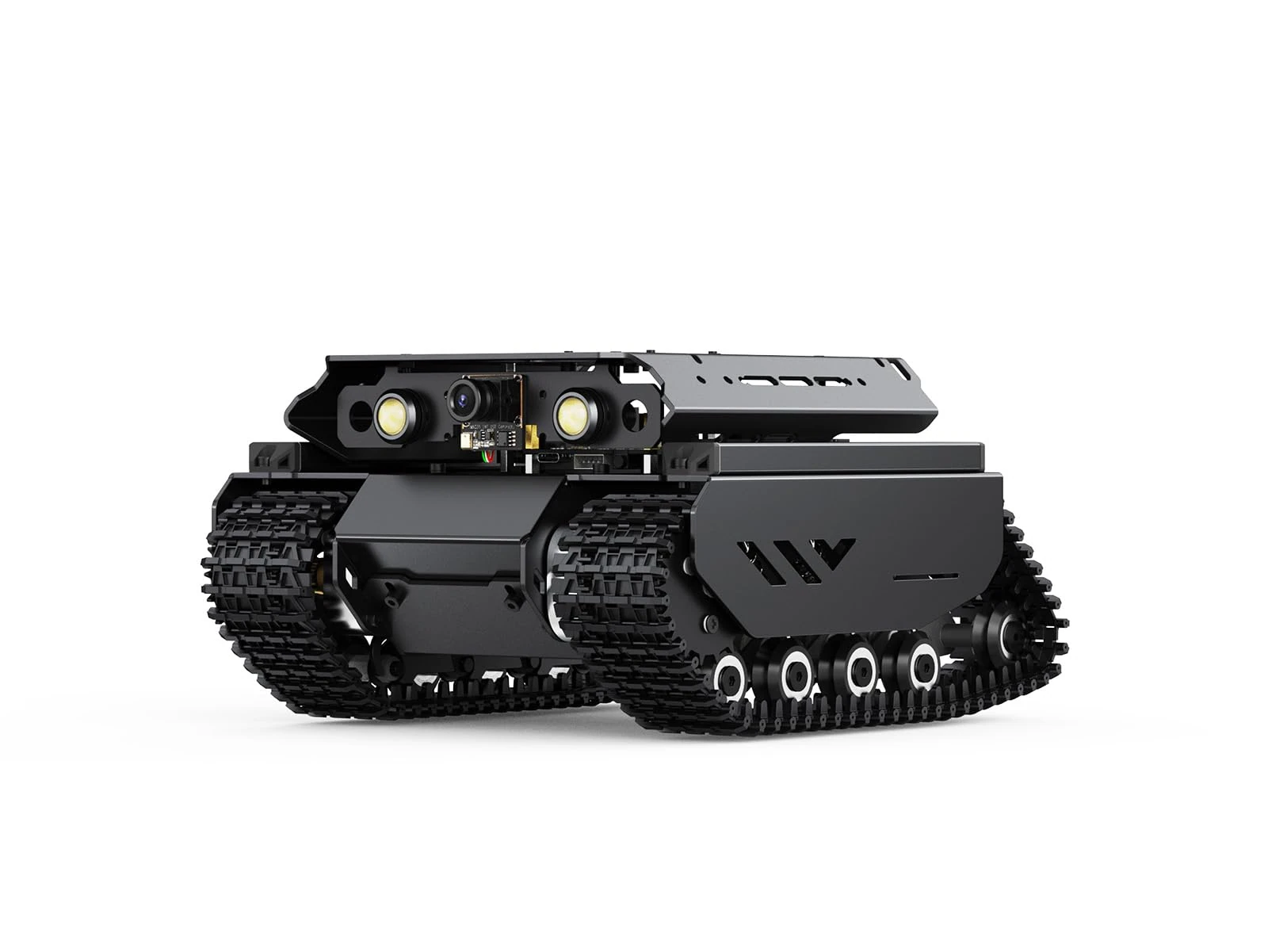 Waveshare Open-Source Off-Road Tracked AI Robot, Compatible with Raspberry Pi 5, Dual Controllers, Computer Vision, PI5-4GB NOT Included
