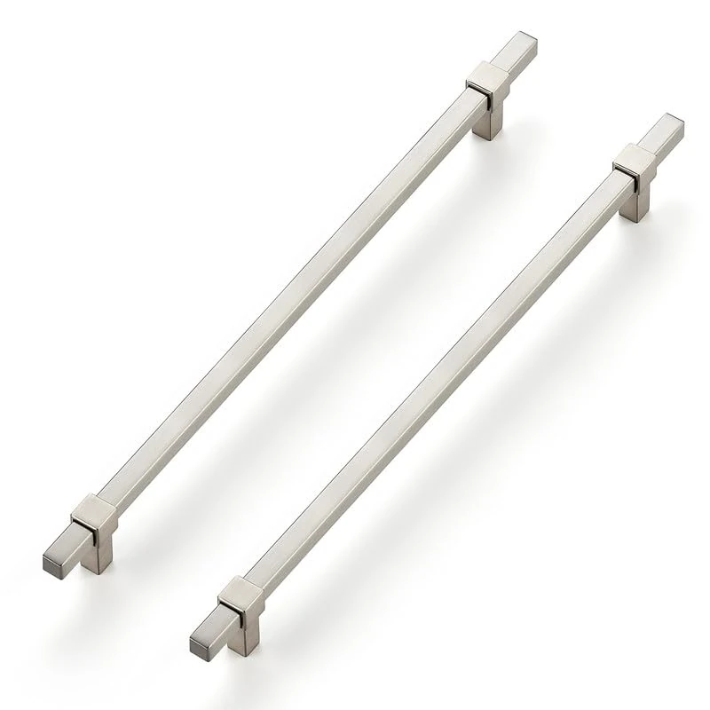 Ravinte Decor 25 Pack Brushed Nickel Cabinet Handles - 10" Hole Center Cabinet Pulls Drawer Pulls Cabinet Hardware Kitchen Handles for Cabinets
