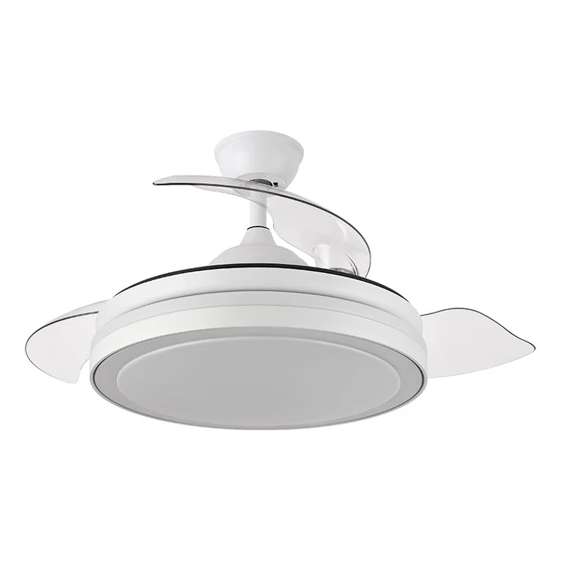 Levitantes Fan DC 72W 6120lm, 3 blades, 110° tilt, remote control, timer and memory, ideal for refreshing spaces.