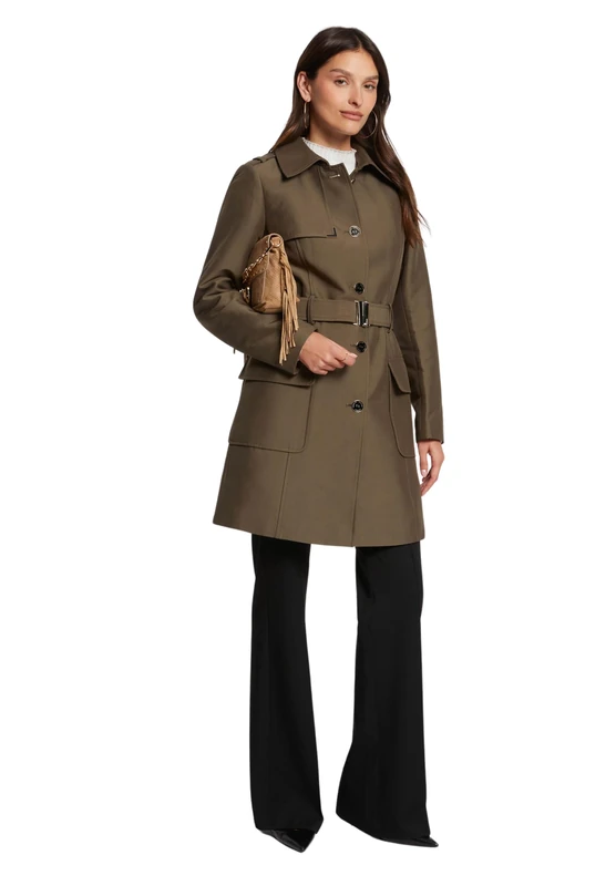 Morgan 242-Ginai Trench, Khaki, 36 Woman