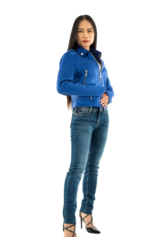 Morgan 222-GSUD right jacket aspect sui dine, royal, 42 woman - Image 1