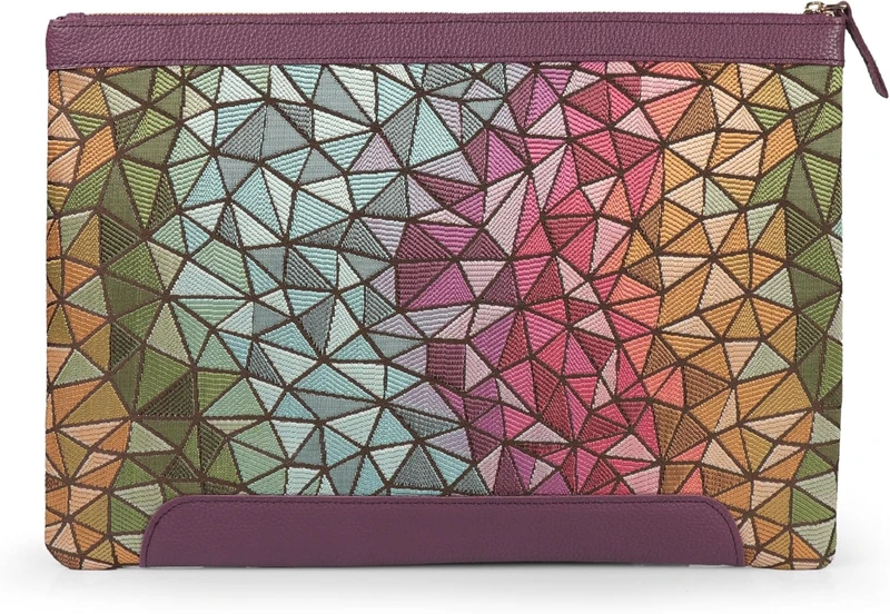 Londo Genuine Leather Laptop Sleeve - Stylish Protection for MacBook M1 M2 M3 Pro Max (Purple, 13 Inches)