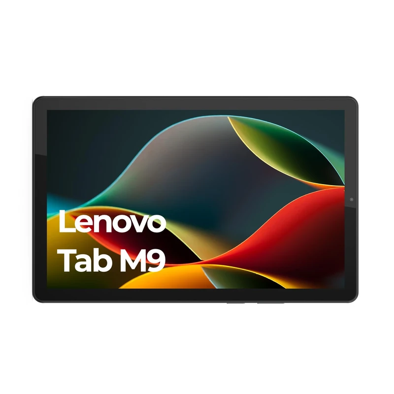 Lenovo Tab M9-9'' HD Touch Tablet (MediaTek Helio G80, 8Cores, 4GB RAM, 64GB eMMC, Android 12, WiFi+Bluetooth) Transparent Case - Grey