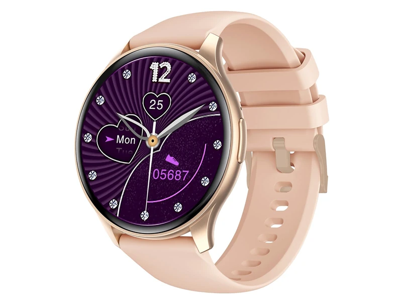 Trevi T-FIT 235 A Smartwatch with 1.43" AMOLED Display, Smart Watch with Wireless Call Function, Physical Training and Wellness Control, Sleep Monitor, IP67, Gold