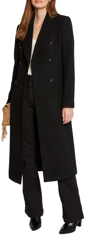 Morgan 242-GMIDI Coat, Black, 38 Woman