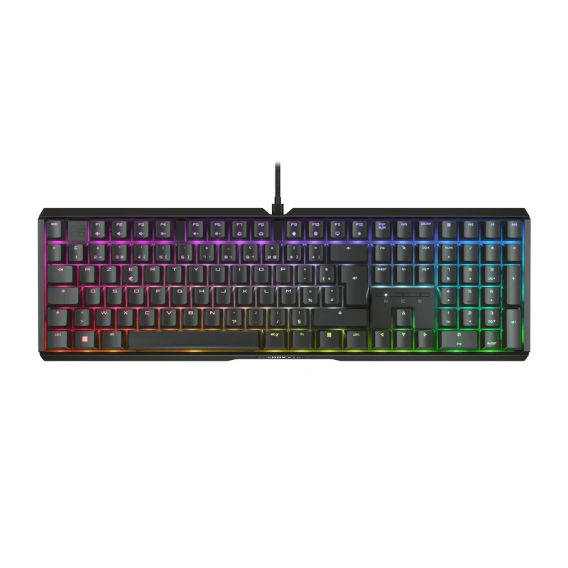 CHERRY XTRFY MX 3.1, Mechanical Gaming Keyboard, French Layout (AZERTY), RGB Lighting, Aluminium Housing, USB-A Port, MX2A RED Switches, Black