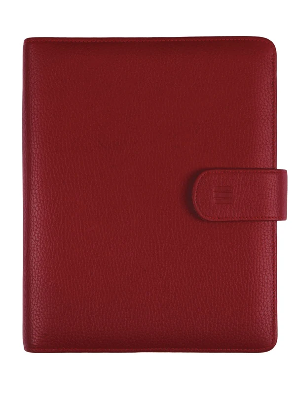 Finocam - Andrea 2025 Open Leather Organiser Agenda 1 Day Page January 2025 - December 2025 (12 months) Bordeaux Spanish