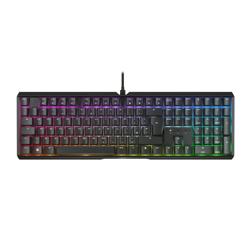 CHERRY XTRFY MX 3.1, Mechanical Gaming Keyboard, UK Layout (QWERTY), RGB Lighting, Aluminium Housing, USB-A Port, MX2A BROWN Switches, Black