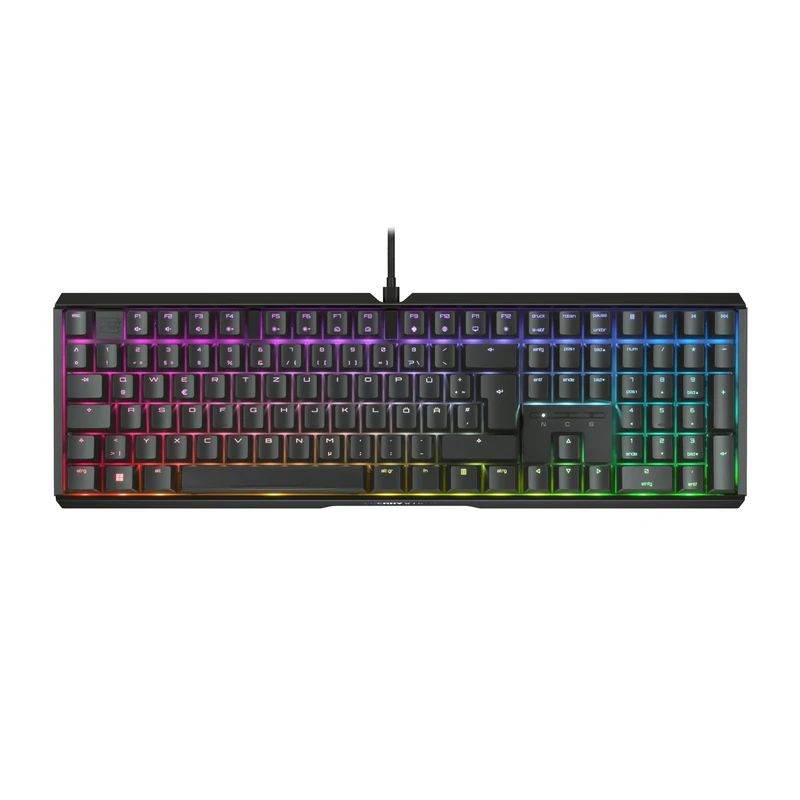 CHERRY XTRFY MX 3.1, Mechanical Gaming Keyboard, German Layout (QWERTZ), RGB Lighting, Aluminium Housing, USB-A Port, MX2A BROWN Switches, Black
