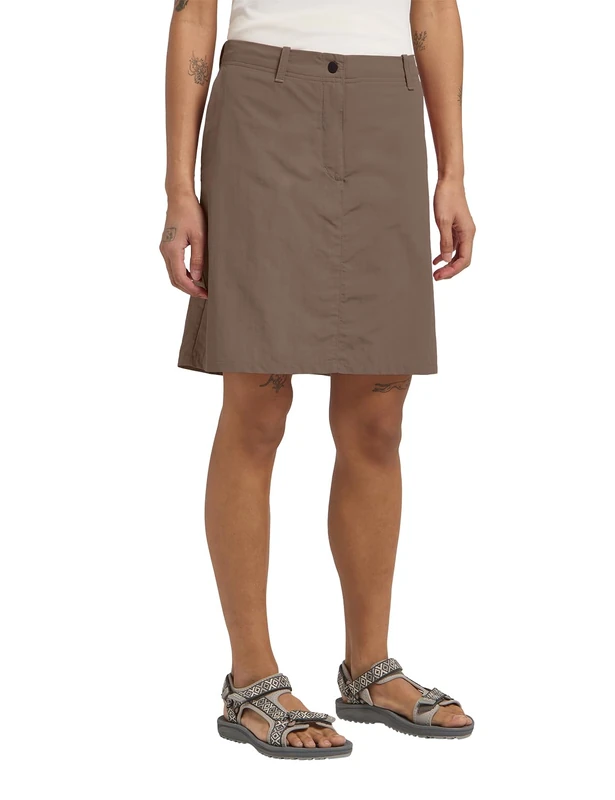 Jack Wolfskin Women's Tihama Skort W, Cold Coffee, 16