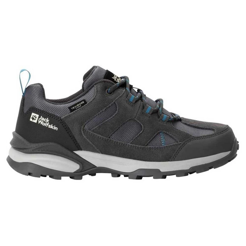 Jack Wolfskin Women's Trail Hiker Texapore Low W Hiking Shoes, Tarmac Grey Light Blue, 9 UK