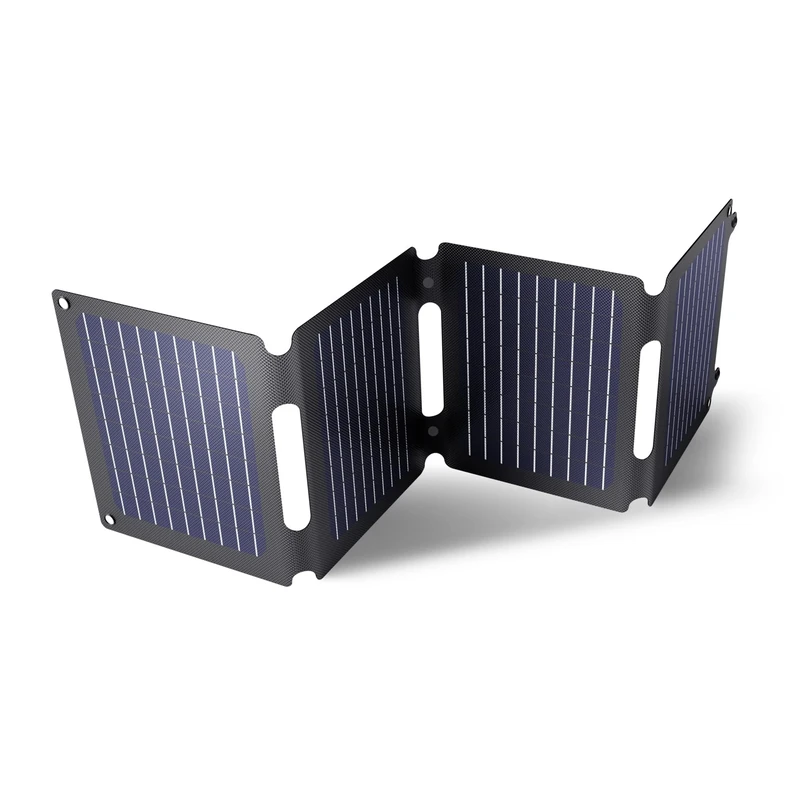 Trust Zuny 40W Portable Solar Panel Charger USB-C USB-A, Foldable USB C Charger Camping Accessories, DC Port, Battery Phone Charger, Output 15W, Outdoor Solar Charger for Smartphone Tablet Power Bank - Image 1