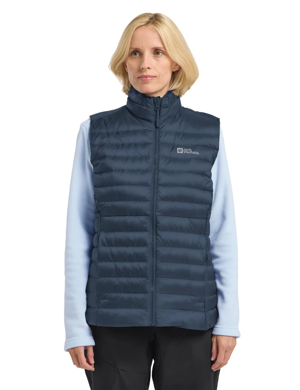 Jack Wolfskin Women's Pilvi Down Vest W RDS, Midnight Sky, L