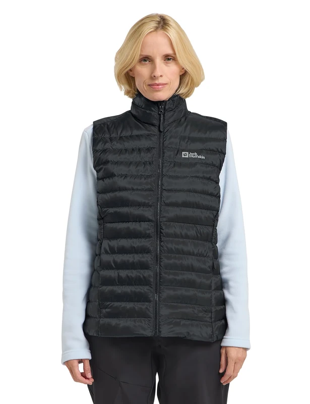 Jack Wolfskin Women's Pilvi Down Vest W RDS Down Vest, black, M