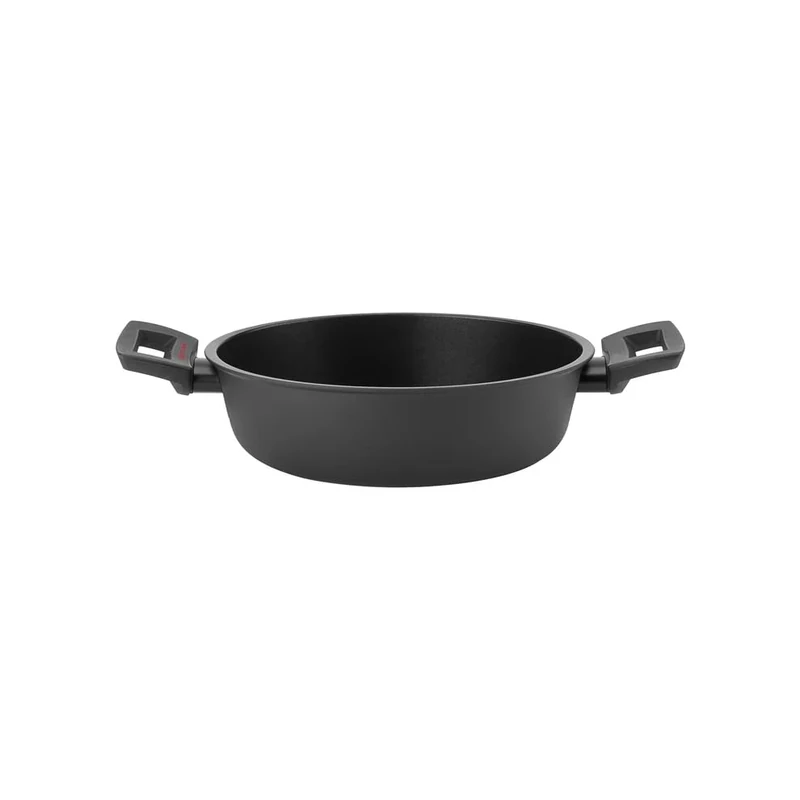 Guzzini - Cook&Plus, Non-Stick Low Casserole Ø24 cm - Black - 288261