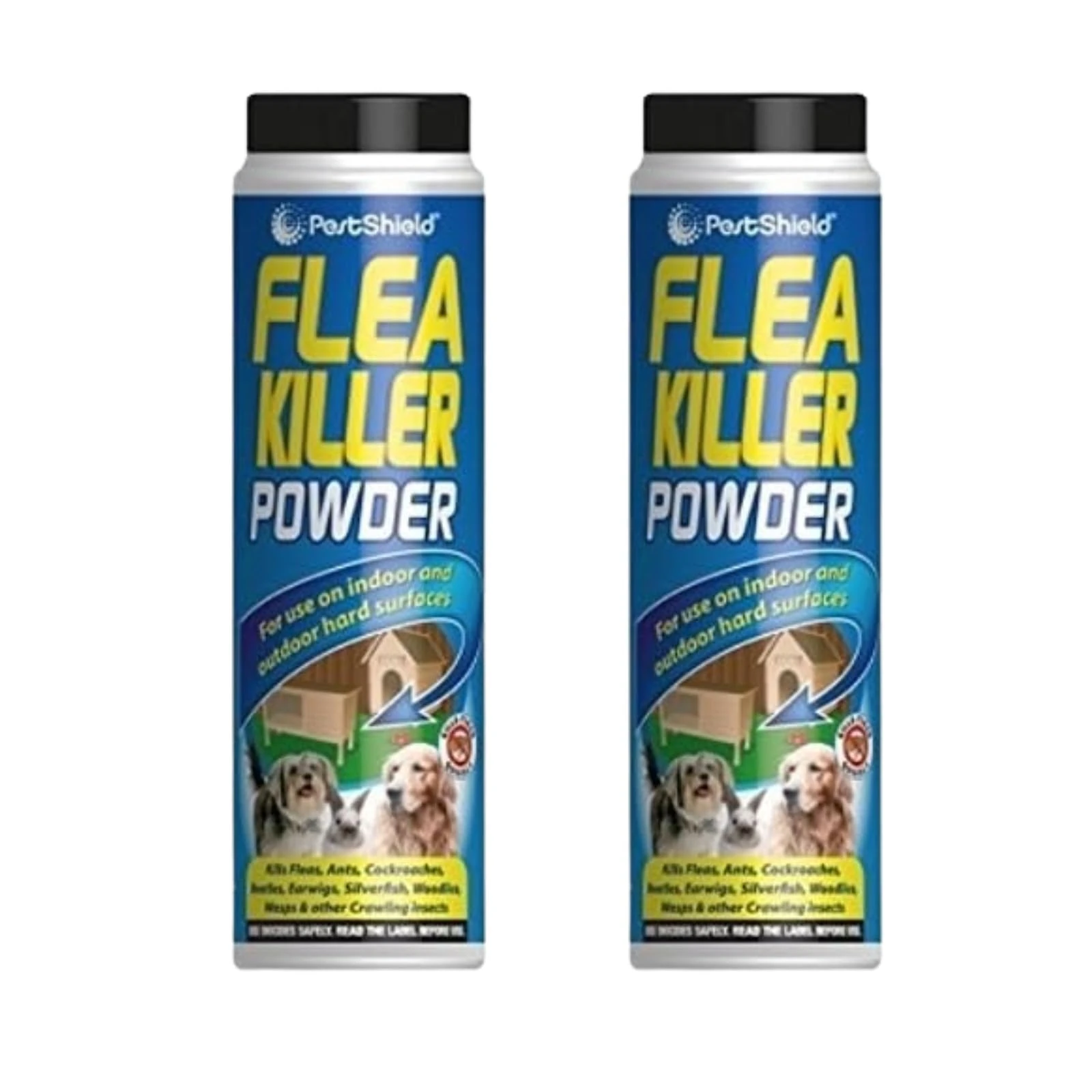 Flea Killer Powder Crawling Insect Killer Indoor & Outdoor, Comprehensive Pest Control, Effective Elimination, Versatile Application, Cost-Effective Solution, 200g Each, (2 Pcs)