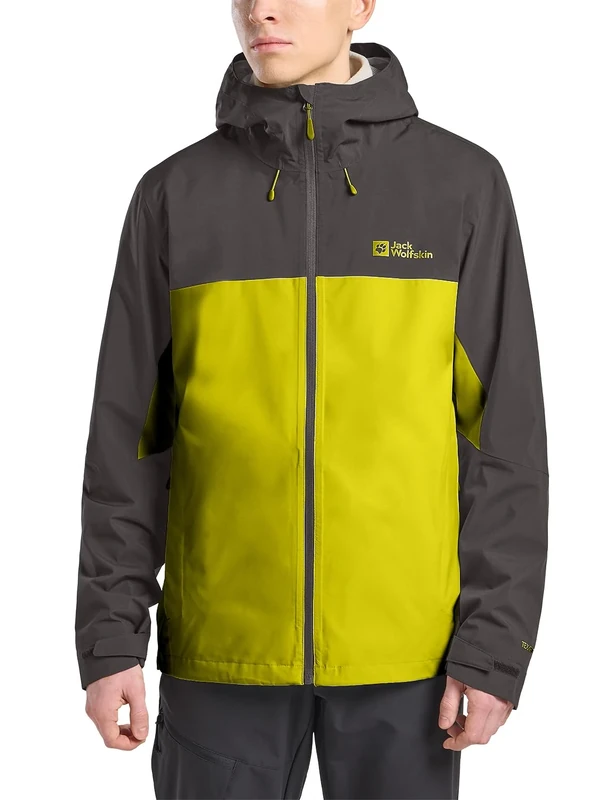 Jack Wolfskin Men's Weiltal 2l JKT M Jacket, Chartreuse, M