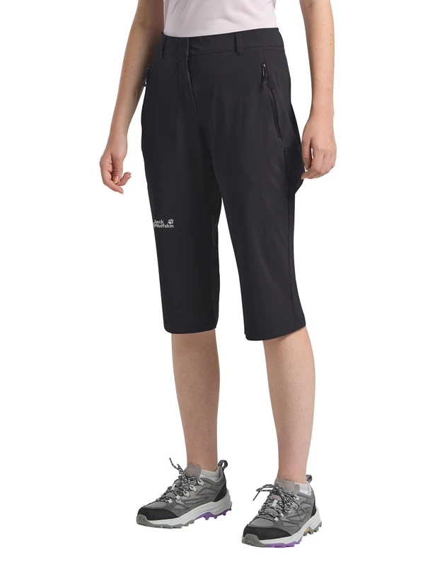Jack Wolfskin Women's Hiking Trousers, Black, 12 - Image 1