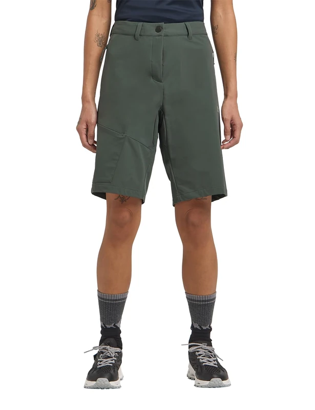 Jack Wolfskin Women's Pico Trail Shorts W Hiking, Slate Green, 46 (EU) - Image 1