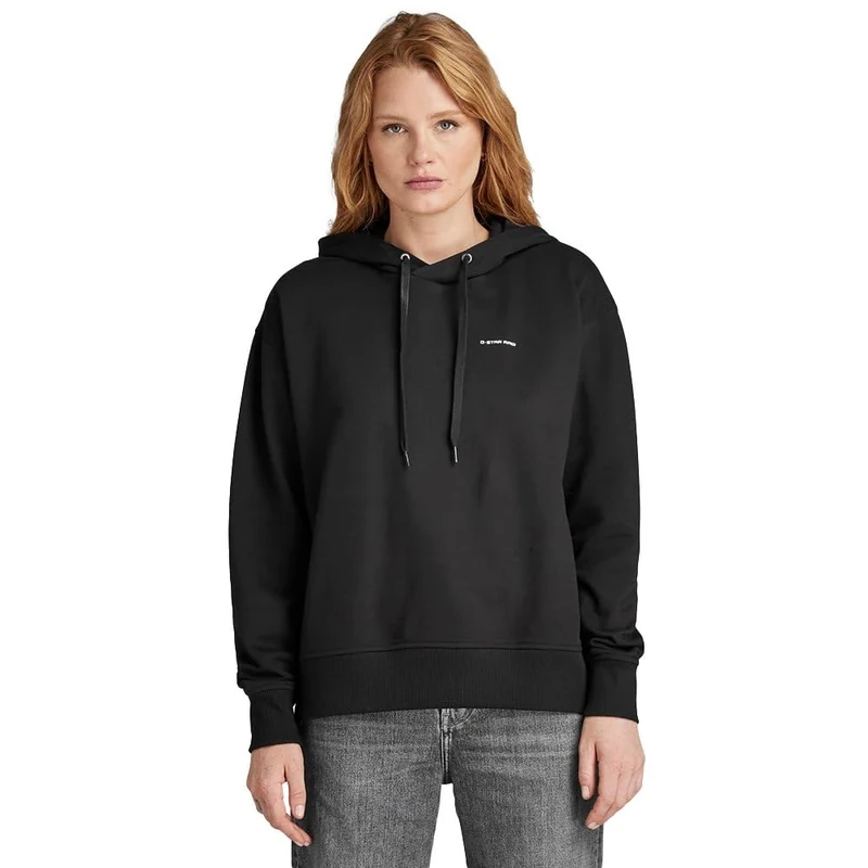 G-STAR RAW Graphic Core Hooded Sweatshirt, Black (Dk Black D23359-a613-6484), XS