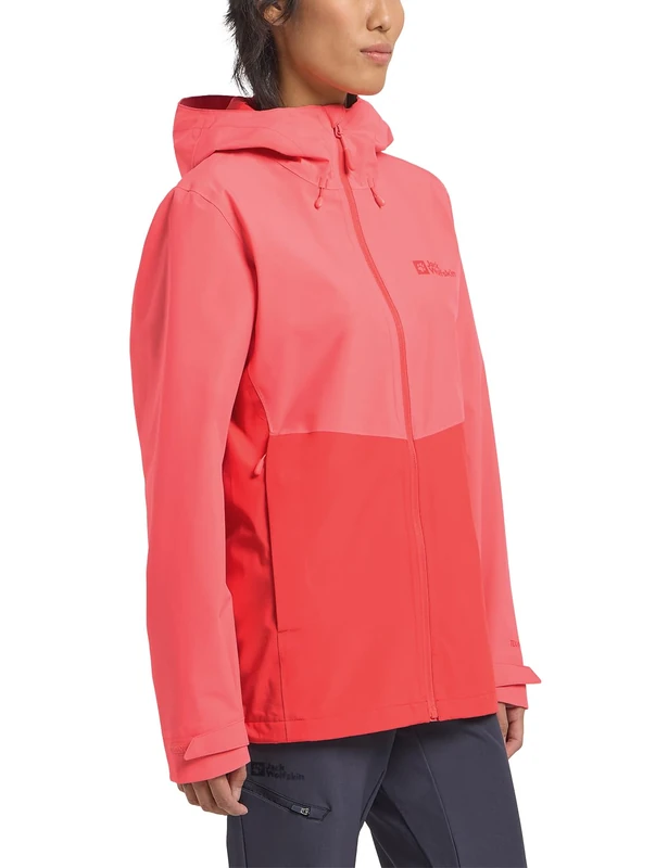 Jack Wolfskin Women's Weiltal 2l JKT W Jacket, Sunset Coral, L