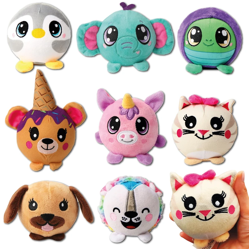 Lavatelli 8 mini Plush toys Assortment (12 cm,5 inches each), Stuffed Animals for Kids, Christmas idea, Carnival Prizes, Party Favors, goodie, Pinata and Bag Fillers for Boys Girls Birthday