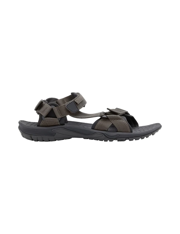 Jack Wolfskin Lakewood Ride Sandal M, Lightweight Men's Sandals for Hiking Tours and Everyday Use, Beach Shoes with Non-Slip Sole, Easy-Care Bathing Shoes for Men, Cold Coffee, 9 UK