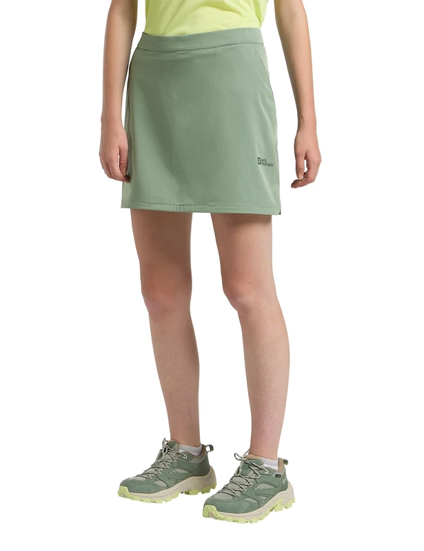 Jack Wolfskin Women's Hiking Alpine Skort W Skort, Eucalyptus, 14