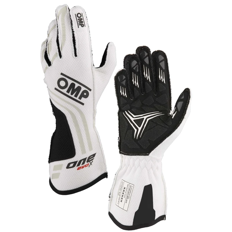 Omp Racing Gloves One EVO-X MY24 FIA 8856-2018, White, Size L