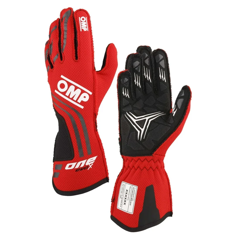 Omp Racing Gloves One EVO-X MY24 FIA 8856-2018, Red, Size S