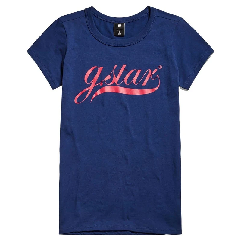 G-STAR RAW Graphic STM 1 Slim r t ss wmn, Imperial Blue D24713-c627-1305, S
