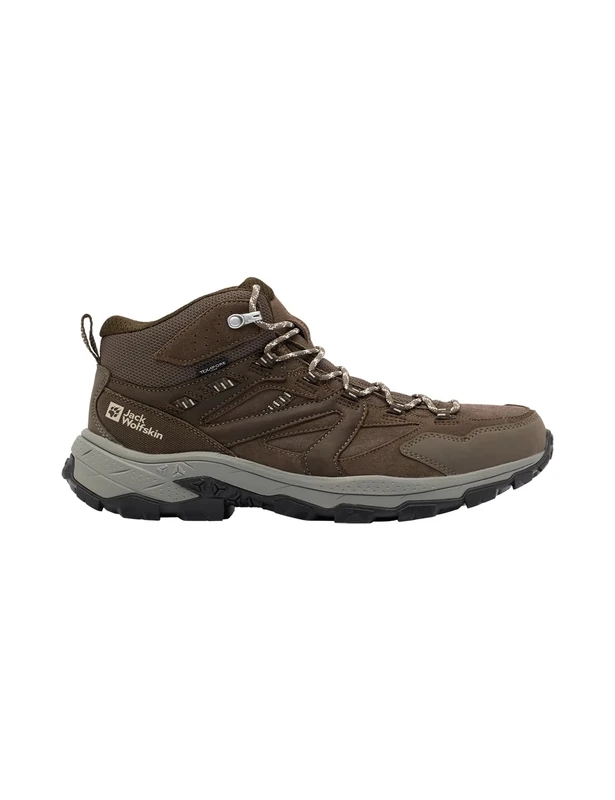 Jack Wolfskin Men's Vojo Tour Lt Texapore Mid M Walking Shoe, Cold Coffee, 45 EU