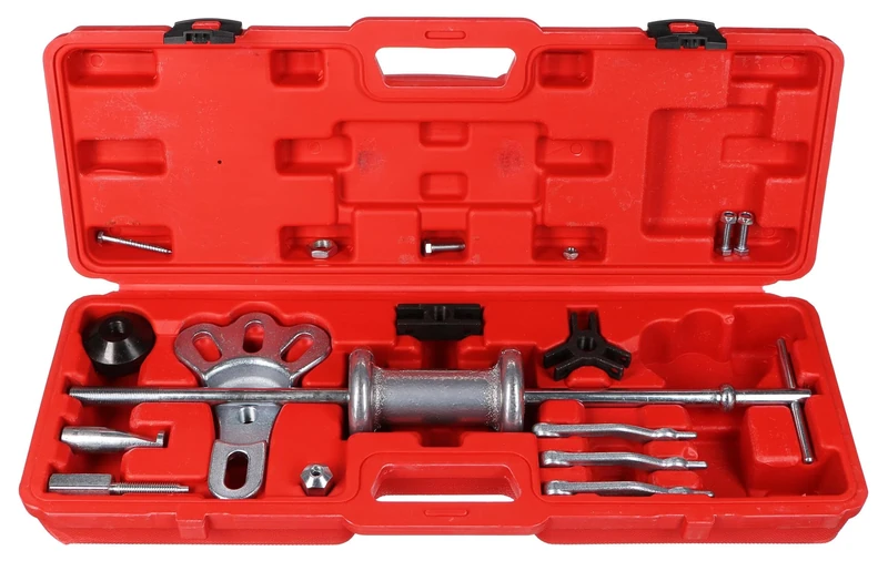 SIXTOL MECHANIC PULLER SET 16 | Slide Hammer Puller Kit | Universal Hub & Bearing Removal | Auto Body Repair | 16-Piece Set