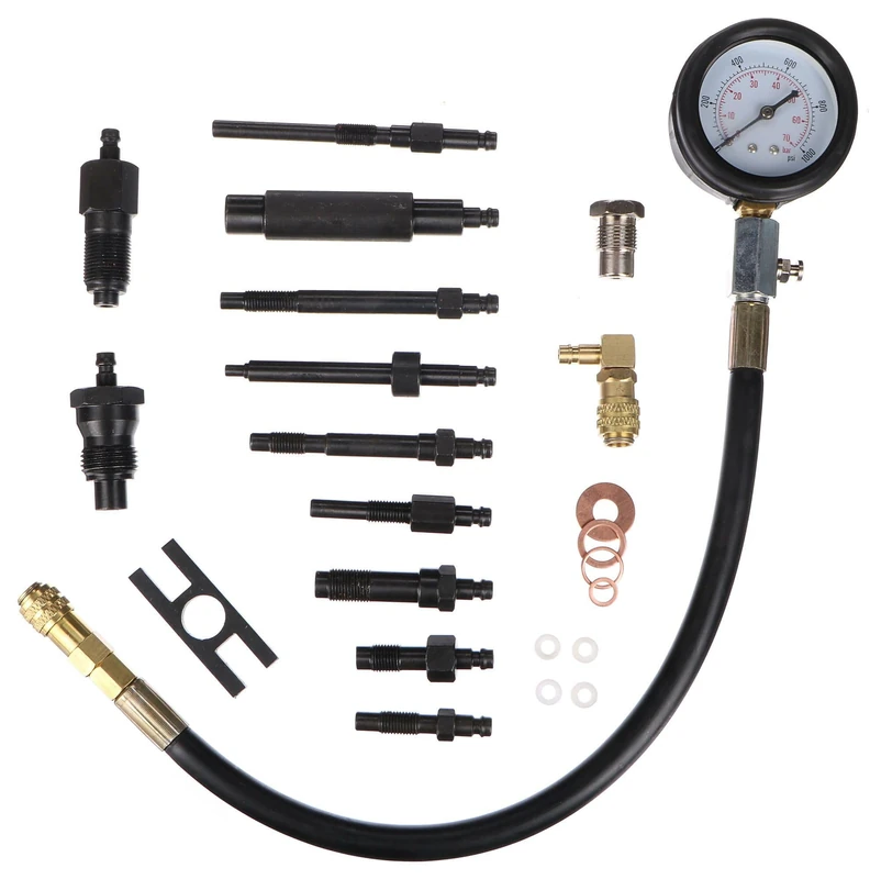 SIXTOL Engine Tester 23 Compression Tester Set for Diesel Engines 70 Bar