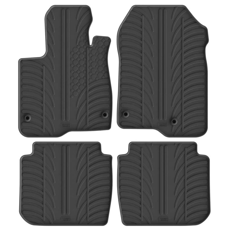 Gledring Rubber mats compatible with Honda CR-V VI (RS_) Hybrid 2023- (T profile 4-piece + mounting clips) - Image 1