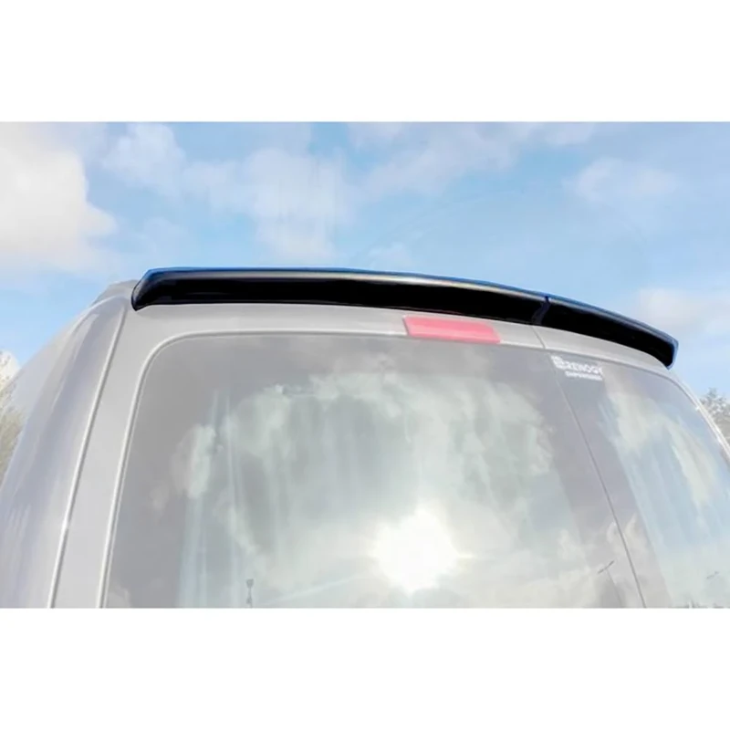AutoStyle Roof spoiler compatible with Volkswagen Caddy 2004-2020 (with 2 barn doors) (ABS Glossy Black)