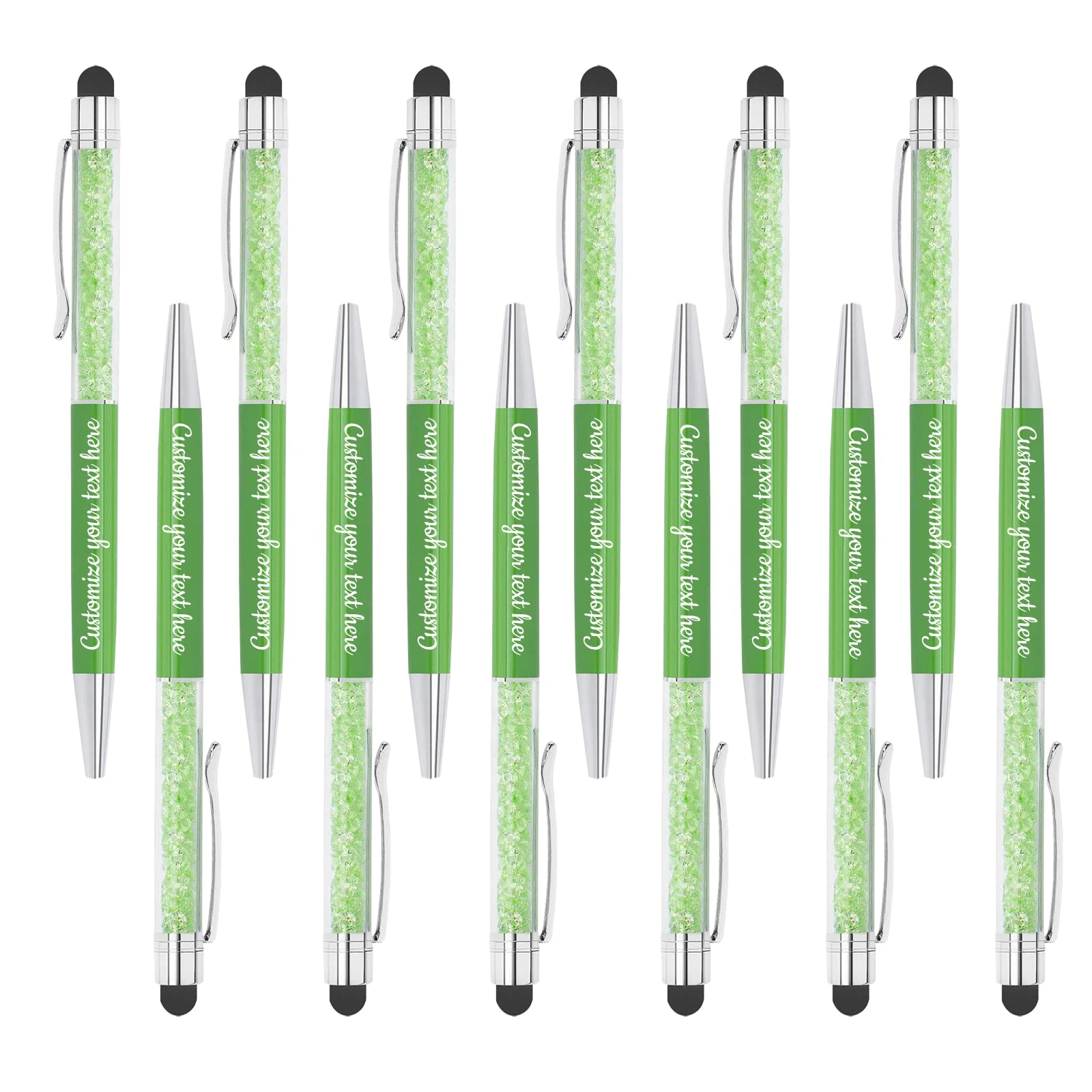 LINMQIU Up to 300 Ballpoint Pens, Custom Ballpoint Pen with Business Name, Engraved Text Metal Pen for Birthday Christmas New Year, Black Ink, Personalized Ballpoint Pen with Your Custom Text - 252PC