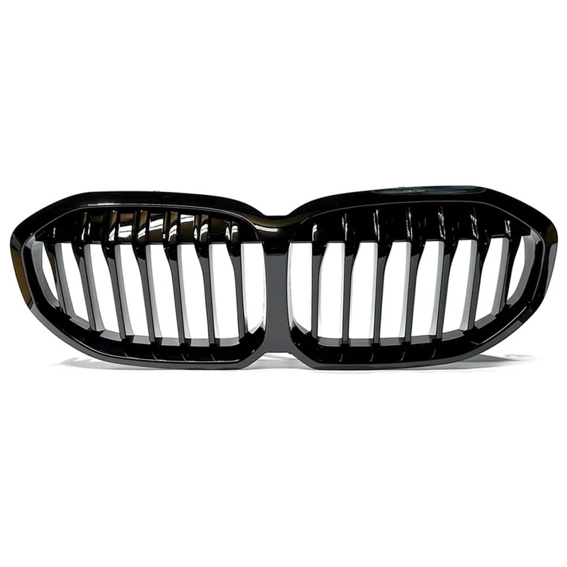 AutoStyle Full Gloss Black Grill compatible with BMW 1-Series F40 2019-