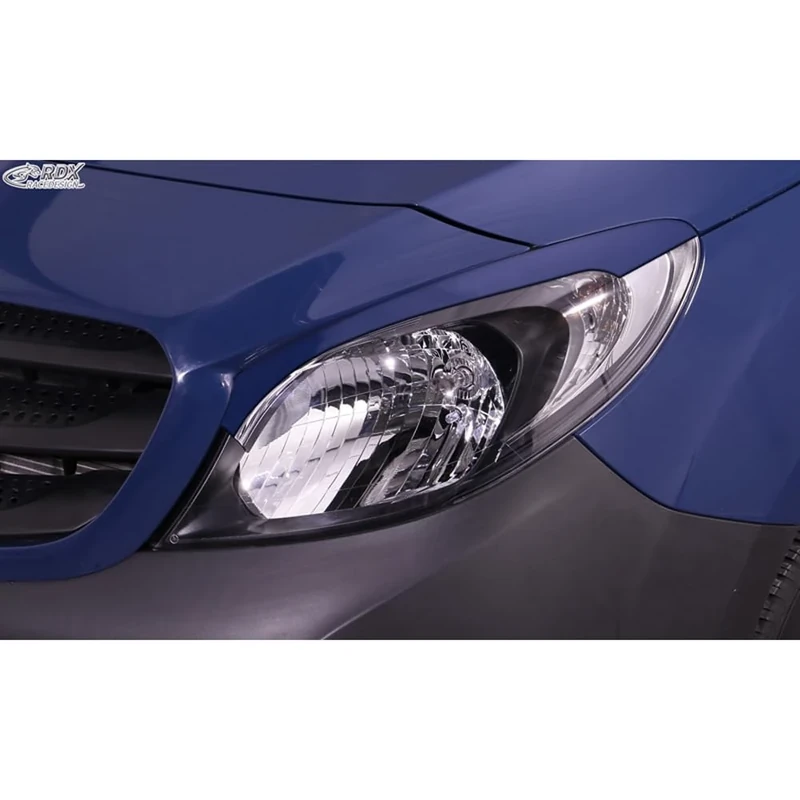 RDX Racedesign Head light spoilers compatible with Mercedes Citan (W415) (only for Halogen headlights) 2012-2021 (ABS)