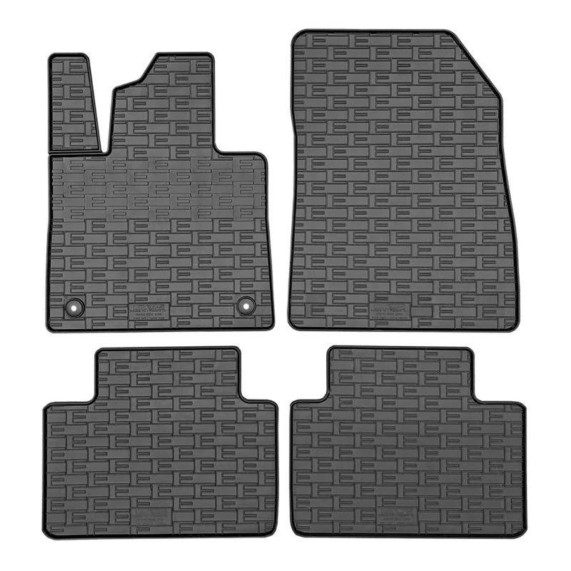 CIKCar Set of Rubber Mats Compatible with Volvo EX30 2023- (4-Piece + Mounting System)