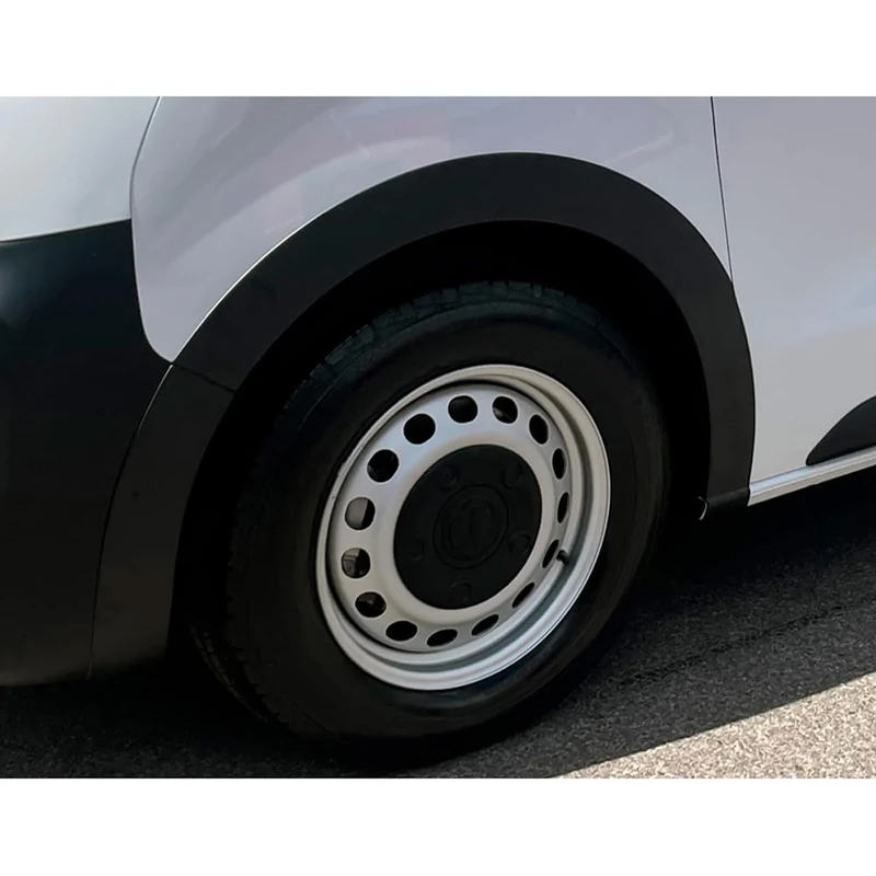 RGM Set Wheel arch extensions compatible with Citroen Jumpy excl. XS & Peugeot Expert 2016- excl. Compact & Opel Vivaro SWB 2019- - Black