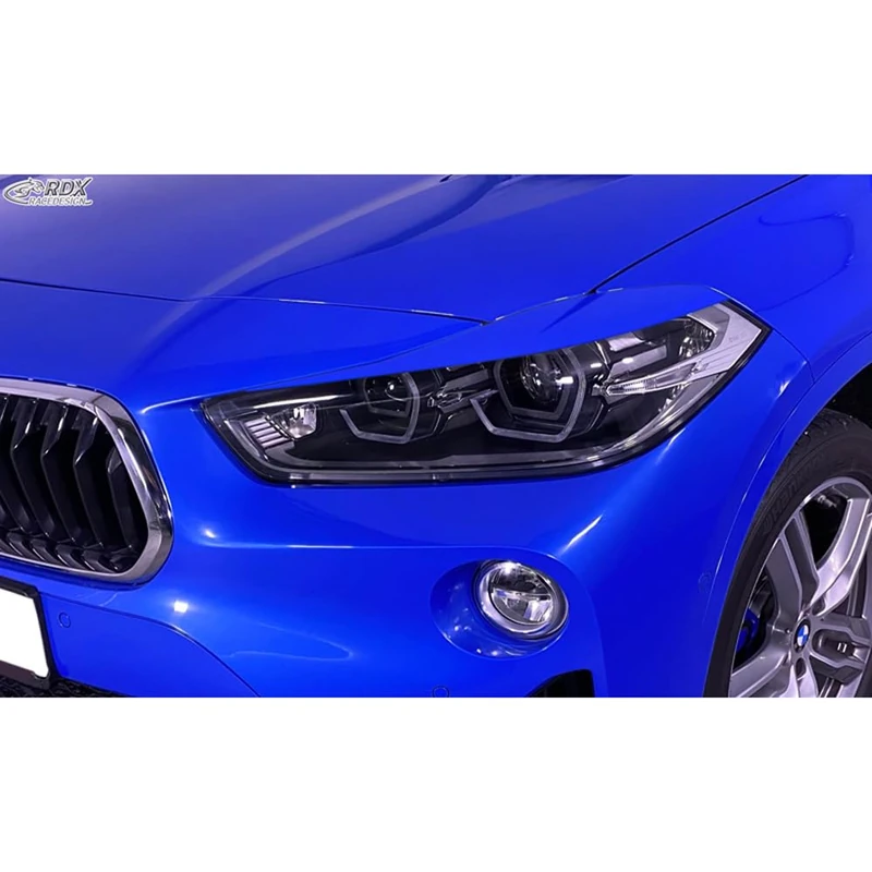 RDX Racedesign Head light spoilers compatible with BMW X2 F39 2017-2023 (ABS)