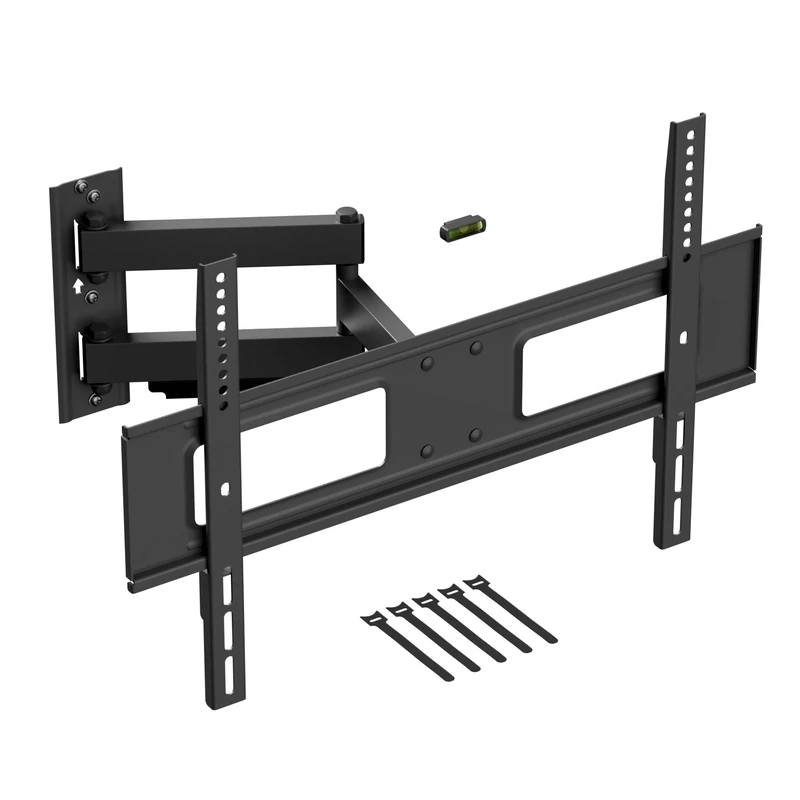 D-Line TV Wall Bracket for 50-85 Inch TVs, Tilt, Turn and Extend TV Wall Bracket with Spirit Level, Full Motion TV Mount - VESA 200x200mm - 600x400mm, Holds up to 50kg
