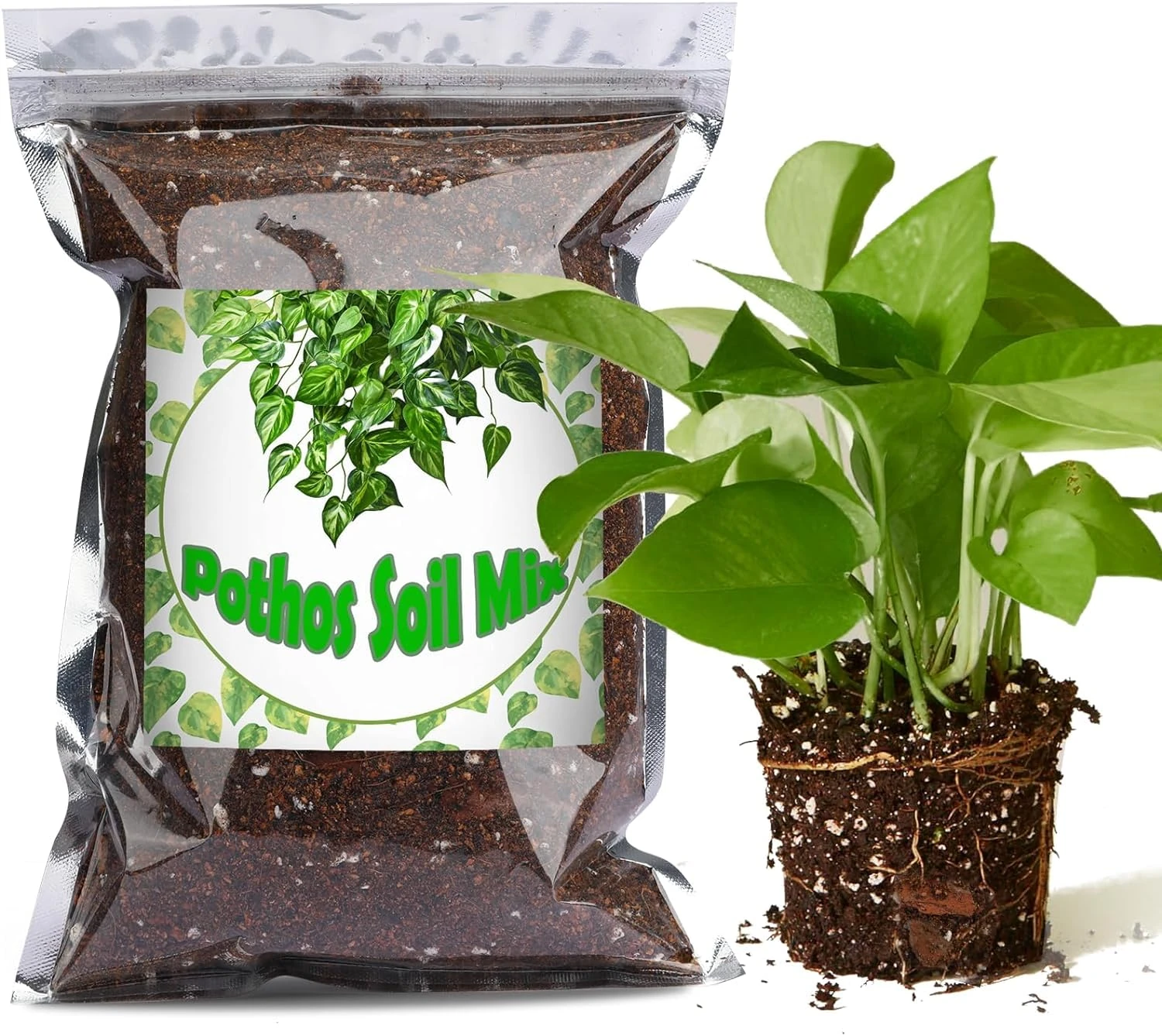 Organic Pothos Soil Mix 1L, Indoor Plants Potting Mix for All Potted Pothos, Grow Healthy houseplants Indoors