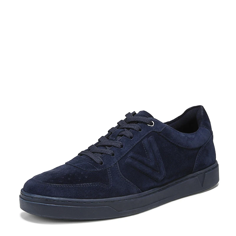 Vionic Men's Lucas Court Oxford, Navy Blazer Waxed Suede, 5.5 UK