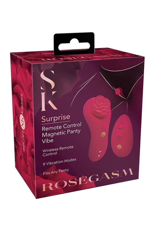 Secret Kisses Rosegasm Rose Surprise Panty Vibe Vibrator One Size