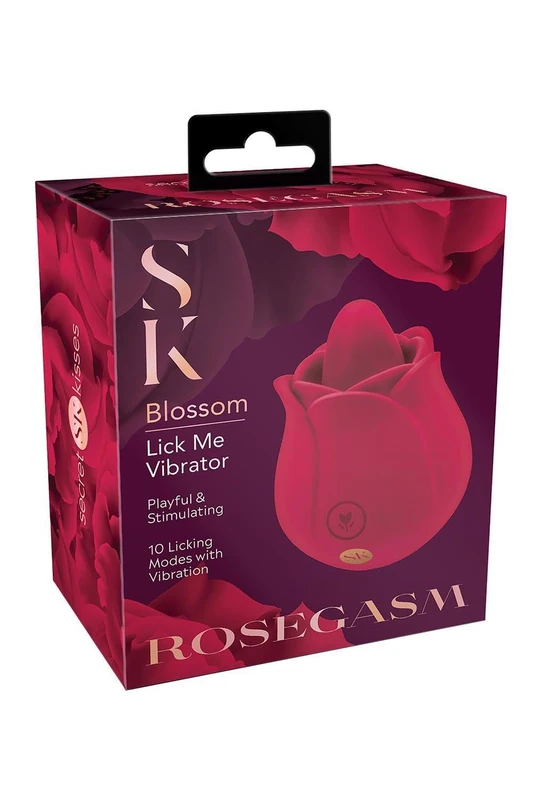 Secret Kisses Rosegasm Rose Blossom Licker Vibrator One Size - Image 1